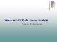 Wireless LAN Performance Analysis PowerPoint PPT Presentation