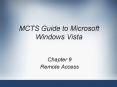 MCTS Guide to Microsoft Windows Vista PowerPoint PPT Presentation