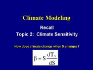 Climate Modeling