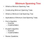 Minimum Spanning Tree