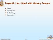 Project1: Unix Shell with History Feature
