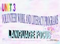 VOLUNTEER WORK AND LITERACY PROGRAMS PowerPoint PPT Presentation