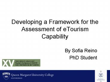 Developing a Framework for the Assessment of eTourism Capability