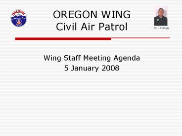 OREGON WING Civil Air Patrol