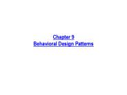Chapter 9 Behavioral Design Patterns