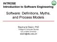 INTROSE Introduction to Software Engineering PowerPoint PPT Presentation