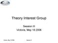 Theory Interest Group PowerPoint PPT Presentation