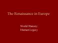 The Renaissance in Europe PowerPoint PPT Presentation