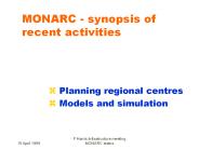 MONARC%20-%20synopsis%20of%20recent%20activities