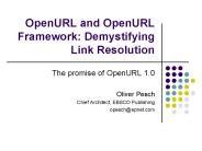 OpenURL and OpenURL Framework: Demystifying Link Resolution