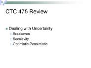CTC 475 Review