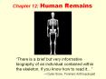 Chapter 12: Human Remains PowerPoint PPT Presentation