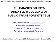 RULE-BASED OBJECT-ORIENTED MODELLING OF PUBLIC TRANSPORT SYSTEMS