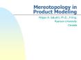 Mereotopology in Product Modeling PowerPoint PPT Presentation