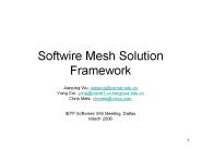 Softwire Mesh Solution Framework
