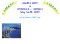AAMAS 2007 in HONOLULU, HAWAI`I May 14-18, 2007 PowerPoint PPT Presentation