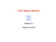CSC Muon Sorter