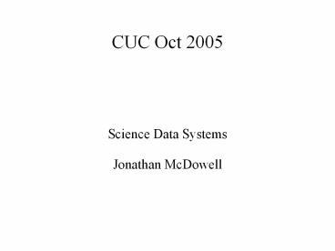CUC Oct 2005