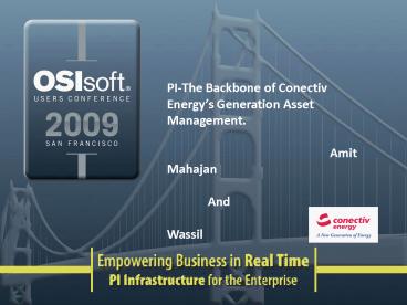 PIThe Backbone of Conectiv Energys Generation Asset Management'