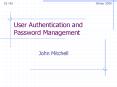 User Authentication and Password Management PowerPoint PPT Presentation