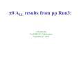 ?0 ALL results from pp Run3: PowerPoint PPT Presentation