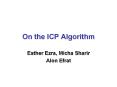 On the ICP Algorithm PowerPoint PPT Presentation