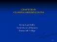 CHAPTER 15: CLOSING OBSERVATIONS PowerPoint PPT Presentation