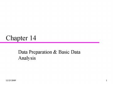 Data Preparation