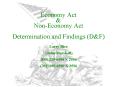 Economy Act PowerPoint PPT Presentation