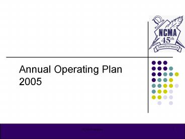 Annual Operating Plan 2005
