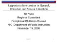 Response to Intervention in General, Remedial, and Special Education PowerPoint PPT Presentation