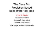 The Case For Prediction-based Best-effort Real-time