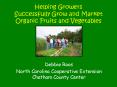 Helping Growers Successfully Grow and Market Organic Fruits and Vegetables PowerPoint PPT Presentation