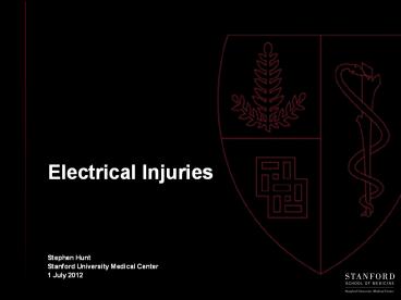 Electrical Injuries