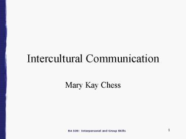 Intercultural Communication