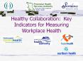 Healthy Collaboration: Key Indicators for Measuring Workplace Health PowerPoint PPT Presentation