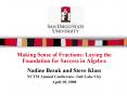Making Sense of Fractions: Laying the Foundation for Success in Algebra PowerPoint PPT Presentation