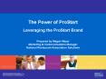 The Power of ProStart Leveraging the ProStart Brand PowerPoint PPT Presentation