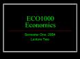 ECO1000 Economics PowerPoint PPT Presentation