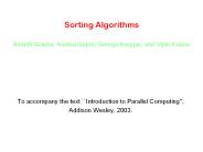 Sorting Algorithms