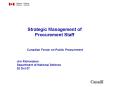 Strategic Management of Procurement Staff PowerPoint PPT Presentation