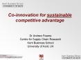Co-innovation for sustainable competitive advantage PowerPoint PPT Presentation