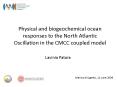 Physical and biogeochemical ocean responses to the North Atlantic Oscillation in the CMCC coupled mo PowerPoint PPT Presentation