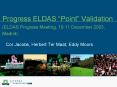 Progress ELDAS Point Validation ELDAS Progress Meeting, 1011 December 2003, Madrid PowerPoint PPT Presentation