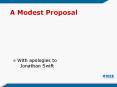 A Modest Proposal PowerPoint PPT Presentation