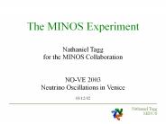 The MINOS Experiment