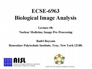 ECSE6963 Biological Image Analysis