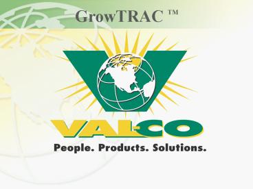 GrowTRAC Sales Presentation Integrator