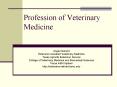 Profession of Veterinary Medicine PowerPoint PPT Presentation