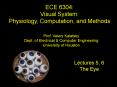 Vision ECE6397, Lecture 1 PowerPoint PPT Presentation